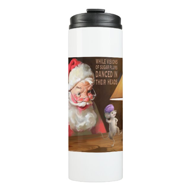 CON32 Sankt 2 Zucker Plums.tif Thermosbecher (Vorderseite)