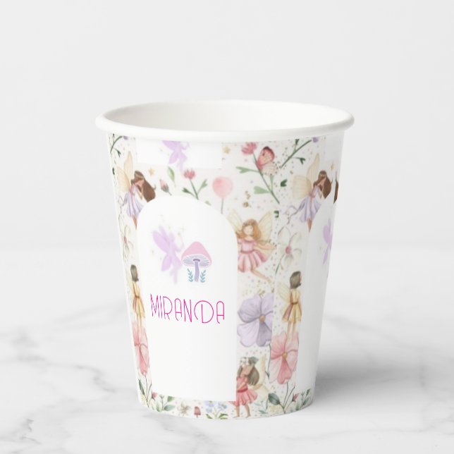con diseño de hadas personalizado pappbecher (Vorderseite)