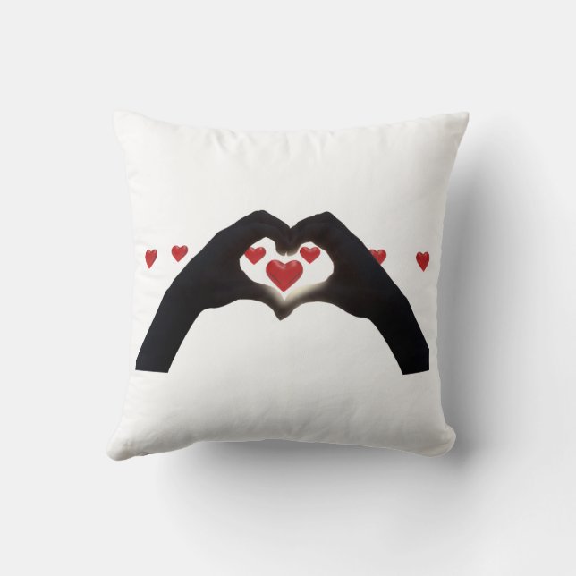 “Con el corazón en la mano” Kissen (Rückseite)