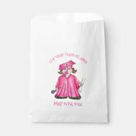 Con "grad" Mules Girl Graduate Cap Gown Diploma Geschenktütchen