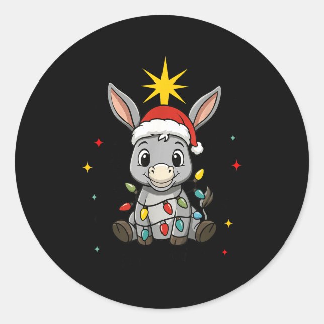 Con Mi Burrito Sabanero Mexican Tuki Tuki Latino X Runder Aufkleber (Vorderseite)