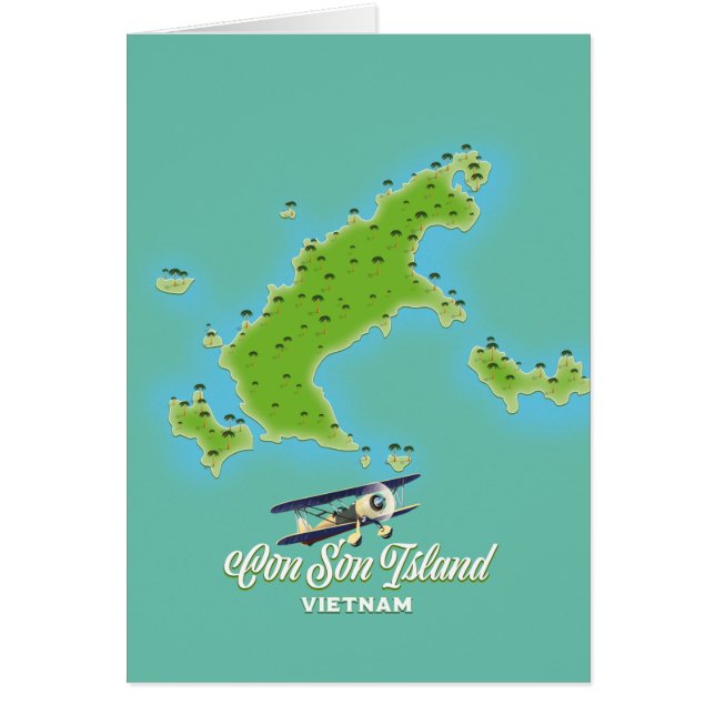 Con Son Island Karte Vietnam (Vorne)