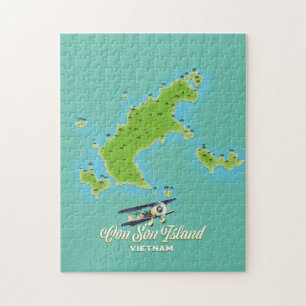 Con Son Island Karte Vietnam Puzzle