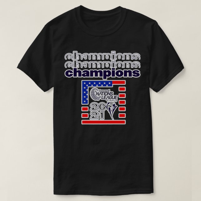 Concacaf Nations League USA 2021 Champions Premium T-Shirt (Design vorne)