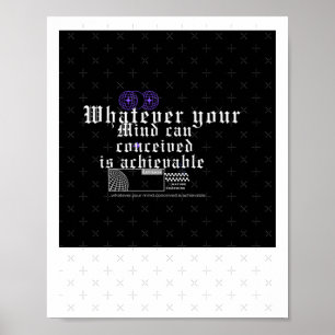 Conceive Achieve Sticker Poster
