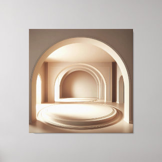Concentric Arch Platforms Leinwanddruck