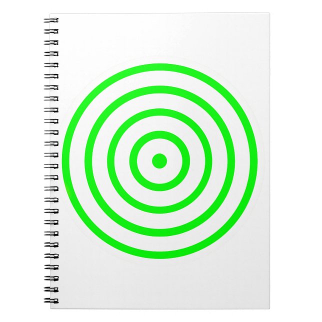 Concentric Circle Spiral Foto Notebook Notizblock (Vorderseite)