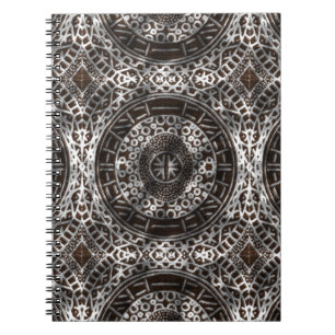 Concentric Circles African Tribal Print Schokolade Notizblock