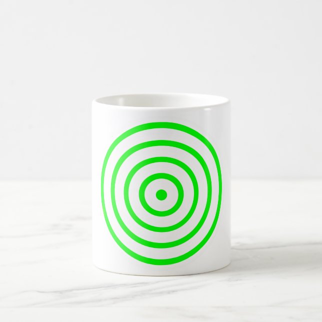 Concentric Colorful Circle Coffee Tasse (Mittel)