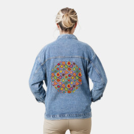 Concentric Paisleys Jeansjacke