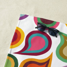 Concentric Paisleys Strandtuch