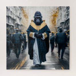 Concept Art Wall: Gorilla in Monastic Robes Puzzle