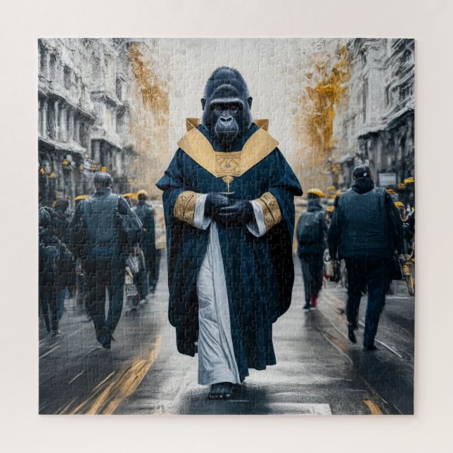 Concept Art Wall: Gorilla in Monastic Robes Puzzle (Vertikal)