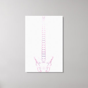 Conceptual Image of Human Backbone 2 Leinwanddruck