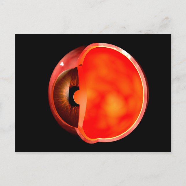 Conceptual Image of human Eye Cross Abschnitt 1 Postkarte (Vorderseite)