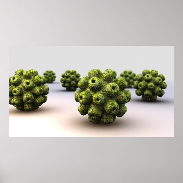 Conceptual Image of Polyomavirus Poster (Vorne)