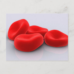 Conceptual Image of Red Blood Cells Postkarte