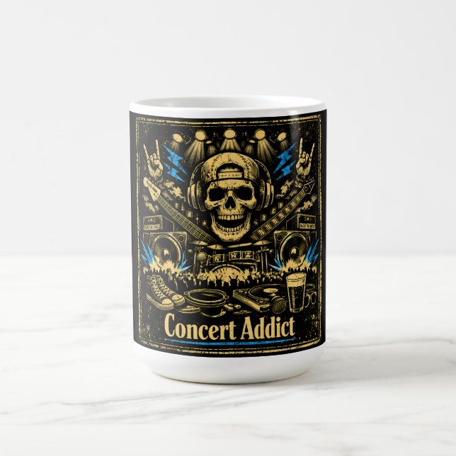 Concert Addict – Live Music Fan Culture Kaffeetasse (Mittel)