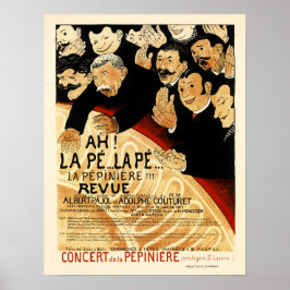 CONCERT DE LA PEPINIERE Paris 1898 Operntheater Poster