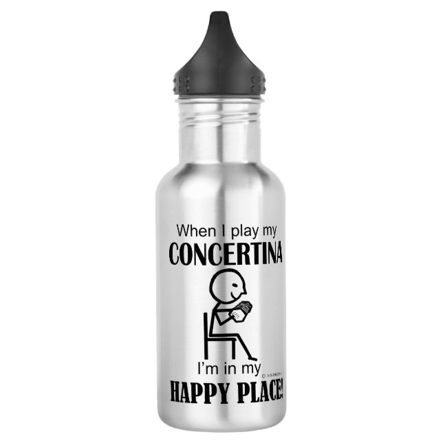 Concertina Happy Place Edelstahlflasche (Links)