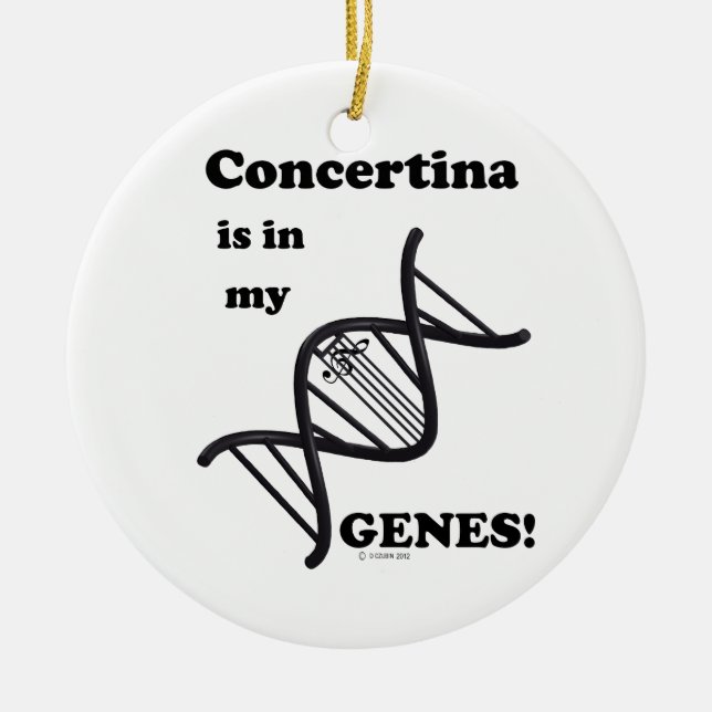 Concertina ist in meinen Genen Keramikornament (Vorne)