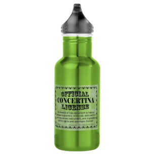 Concertina-Lizenz Edelstahlflasche