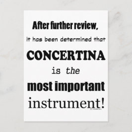 Concertina Wichtigstes Instrument Postkarte