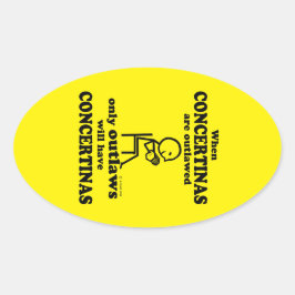 Concertinas Oval Sticker