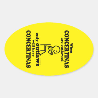 Concertinas Oval Sticker