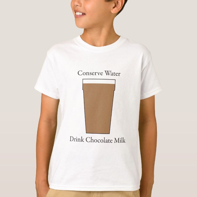 Concerve Wasser-Getränk-Kakao T-Shirt (Vorderseite)
