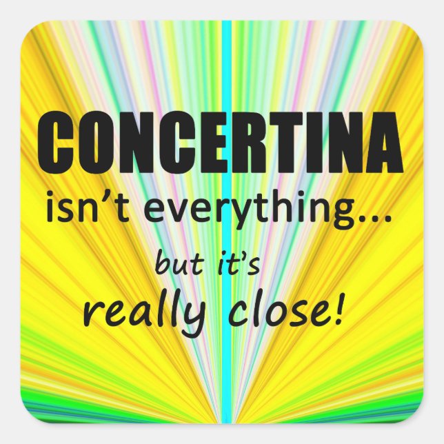Concetina ist nicht alles Square Sticker (Vorderseite)