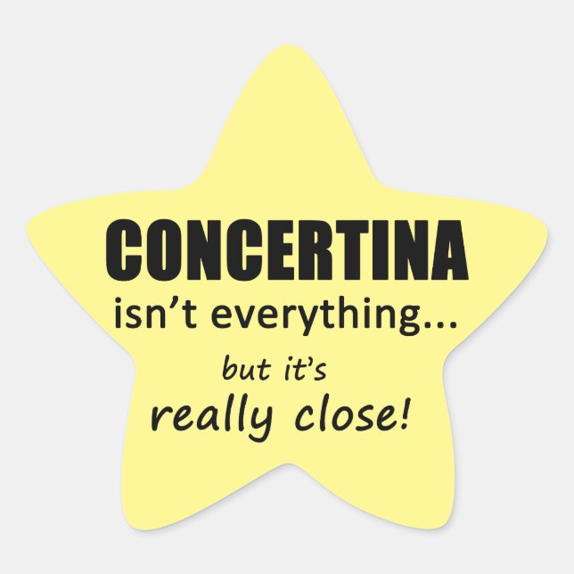 Concetina ist nicht alles Star Sticker (Vorderseite)