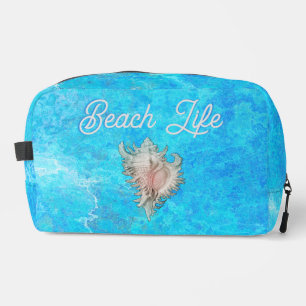 Conch Muschel "Beach Life" Dopp Kit Waschbeutel