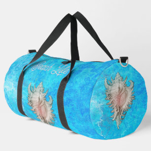 Conch Muschel "Beach Life" Duffle Bag