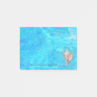 Conch Muschel "Beach Life" Personalisiert