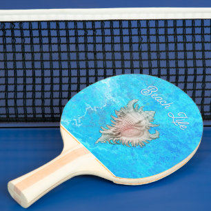 Conch Muschel "Beach Life" Tischtennis Schläger