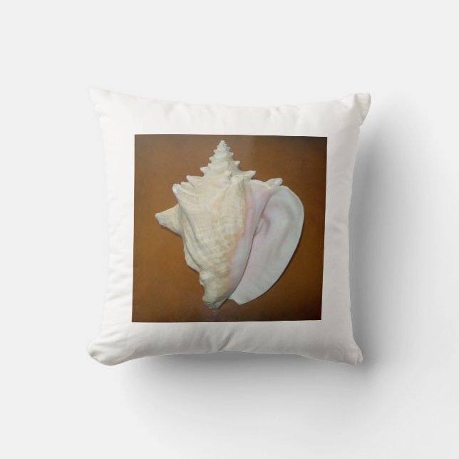 Conch-Muschel Kissen (Vorderseite)