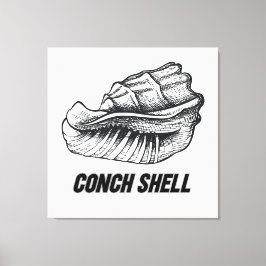 Conch-Muschel Leinwanddruck
