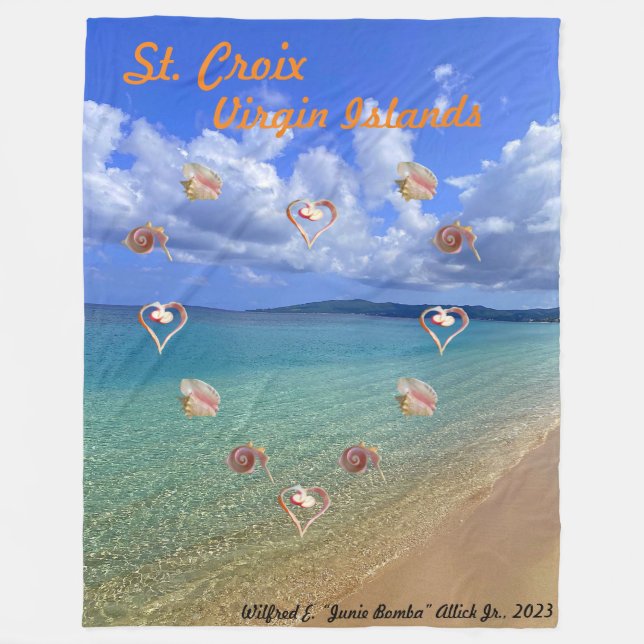 Conch Muschel Skulptur Fleece Blanket (Vorderseite)