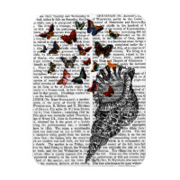 Conch Muschel und Schmetterlinge 2