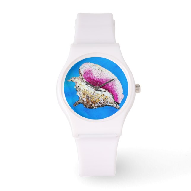 Conch Muschel Watch Armbanduhr (Vorderseite)