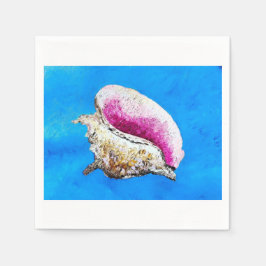 Conch Muscheln Cocktail Napkin Serviette