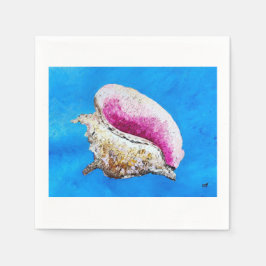 Conch Muscheln Cocktail Napkin Serviette