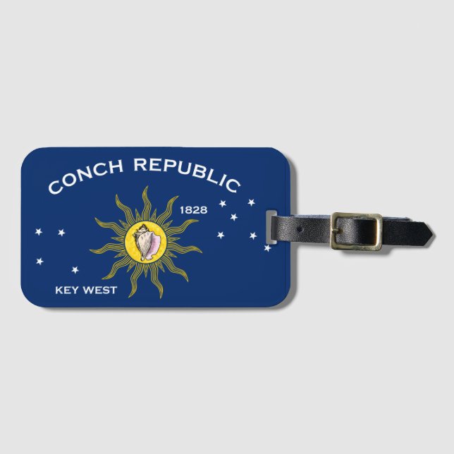 Conch Republic Flag Gepäckanhänger (Vorderseite (Horizontal))