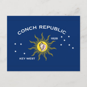 Conch Republic Flag Postkarte
