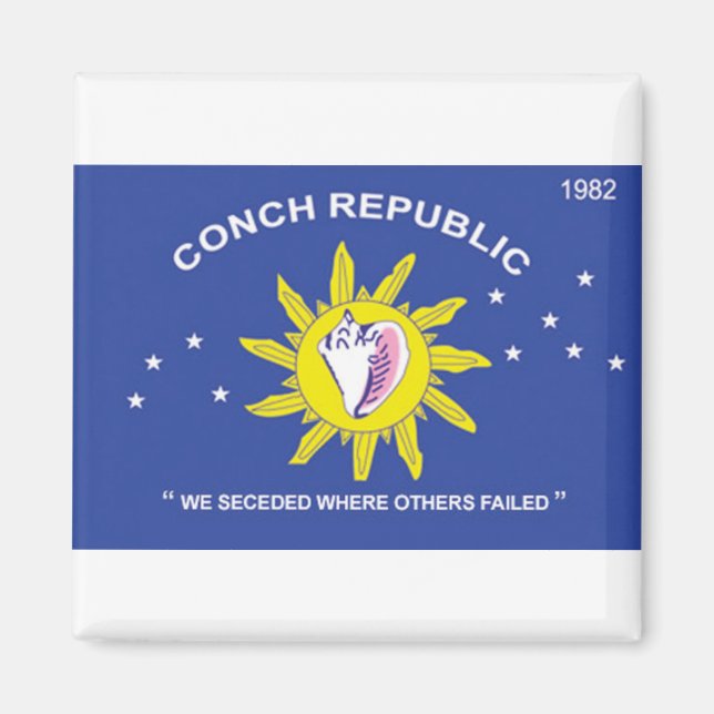 Conch Republic Key West Florida Magnet (Vorne)