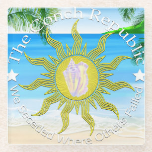 Conch Republic we Secedral Glasuntersetzer
