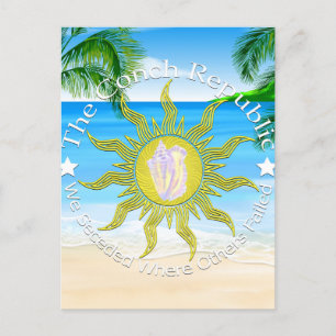 Conch Republic we Secedral Postkarte