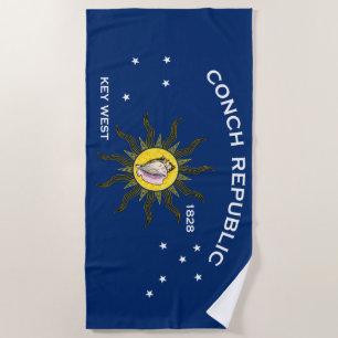 Conch-Republik-Flagge Key West Florida Strandtuch