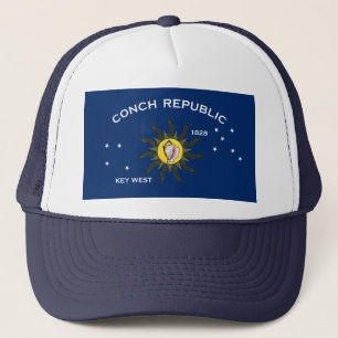 Conch-Republik-Flagge Key West Florida Truckerkappe
